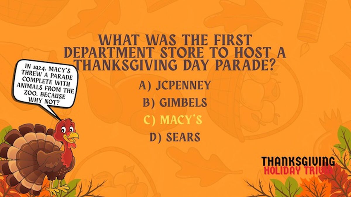 Thanksgiving Holiday Trivia - Fun Facts image number null